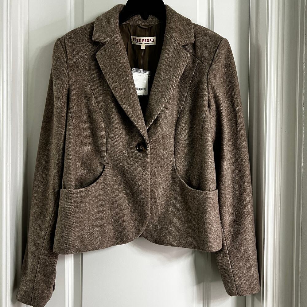 Free People Whip Smart Blazer | Satchel | Size M - Picture 2 of 7